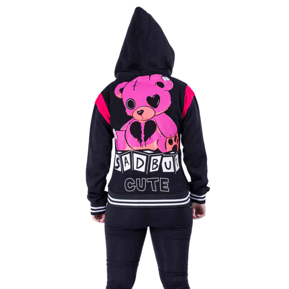 Cupcake Cult - Sad But Cute Varsity jacket - Noir